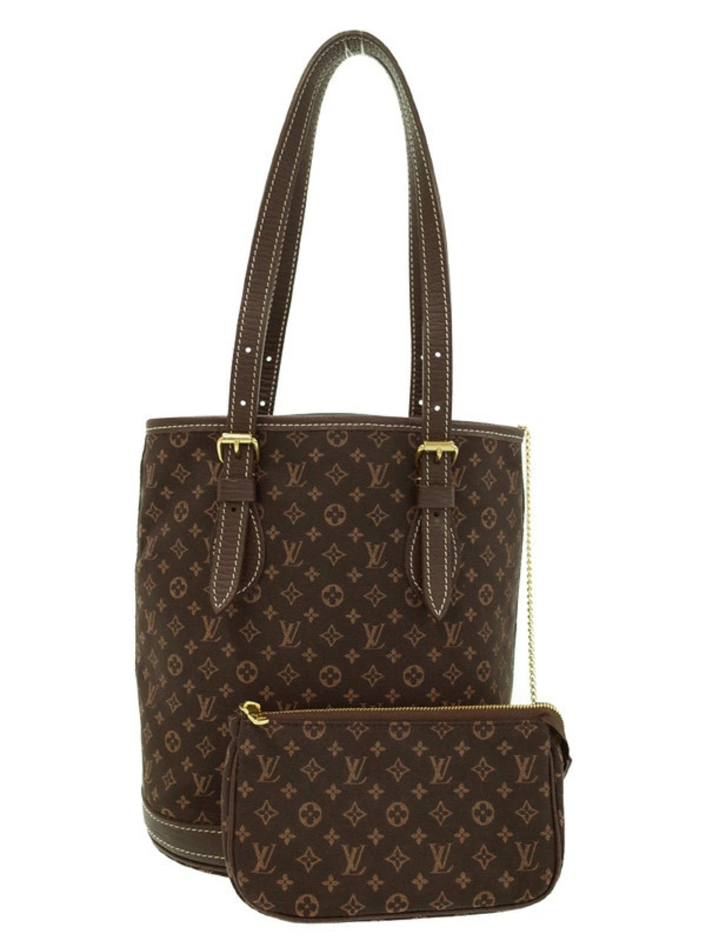 Louis Vuitton Monogram Lin Bucket Shoulder Bag